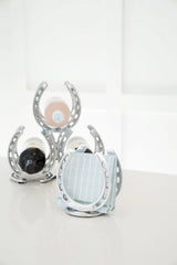 Huntley Horseshoe Napkin Holder, Aluminum Silver Finish Huntley Equestrian