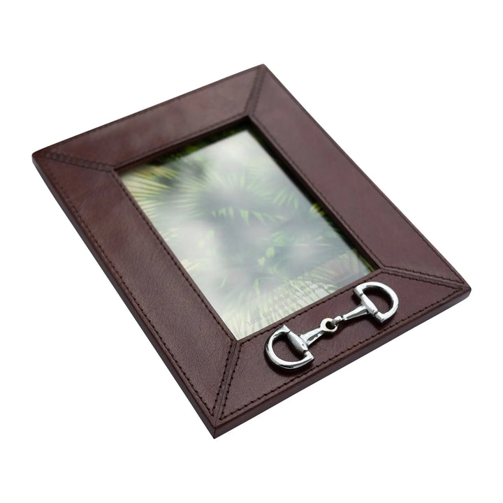 Huntley Leather Frame with Silver Horse Bit