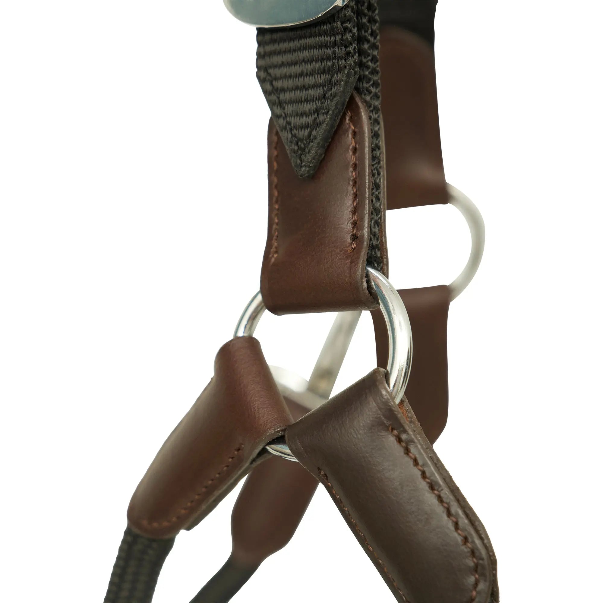 Huntley Nylon Halter and Removable Lead with Snap, Black Huntley Equestrian