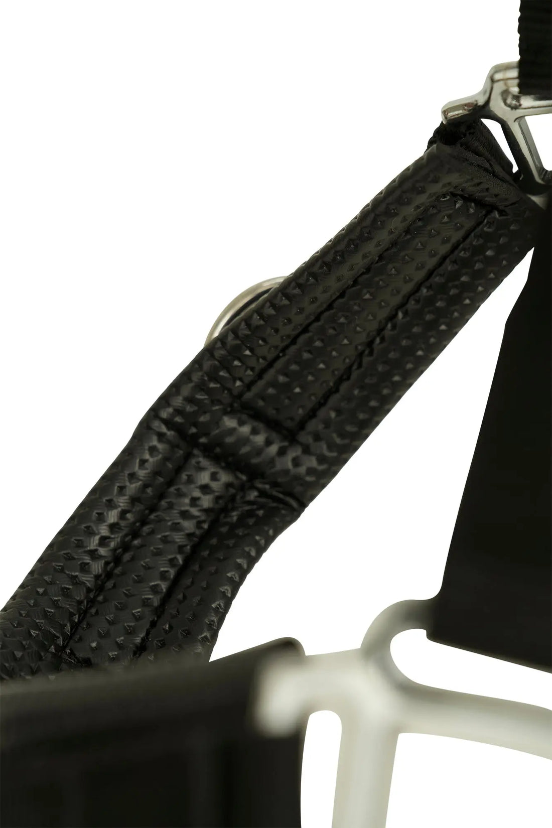 Huntley Nylon Padded Lunging Caveson, Black Huntley Equestrian