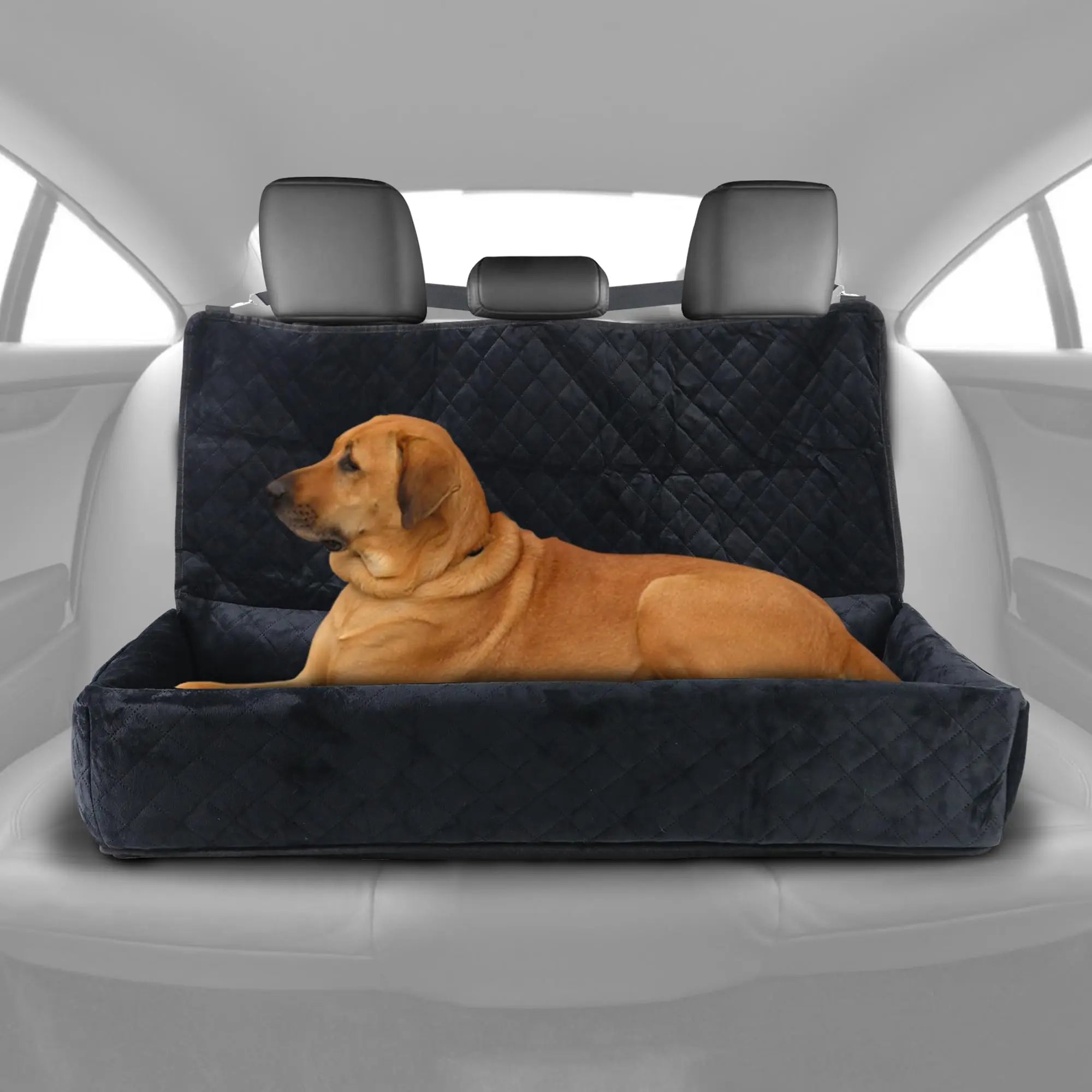 Huntley Pet Dog Car Seat for Large Dogs, Pet Booster Back Set Bed, Black Huntley Equestrian
