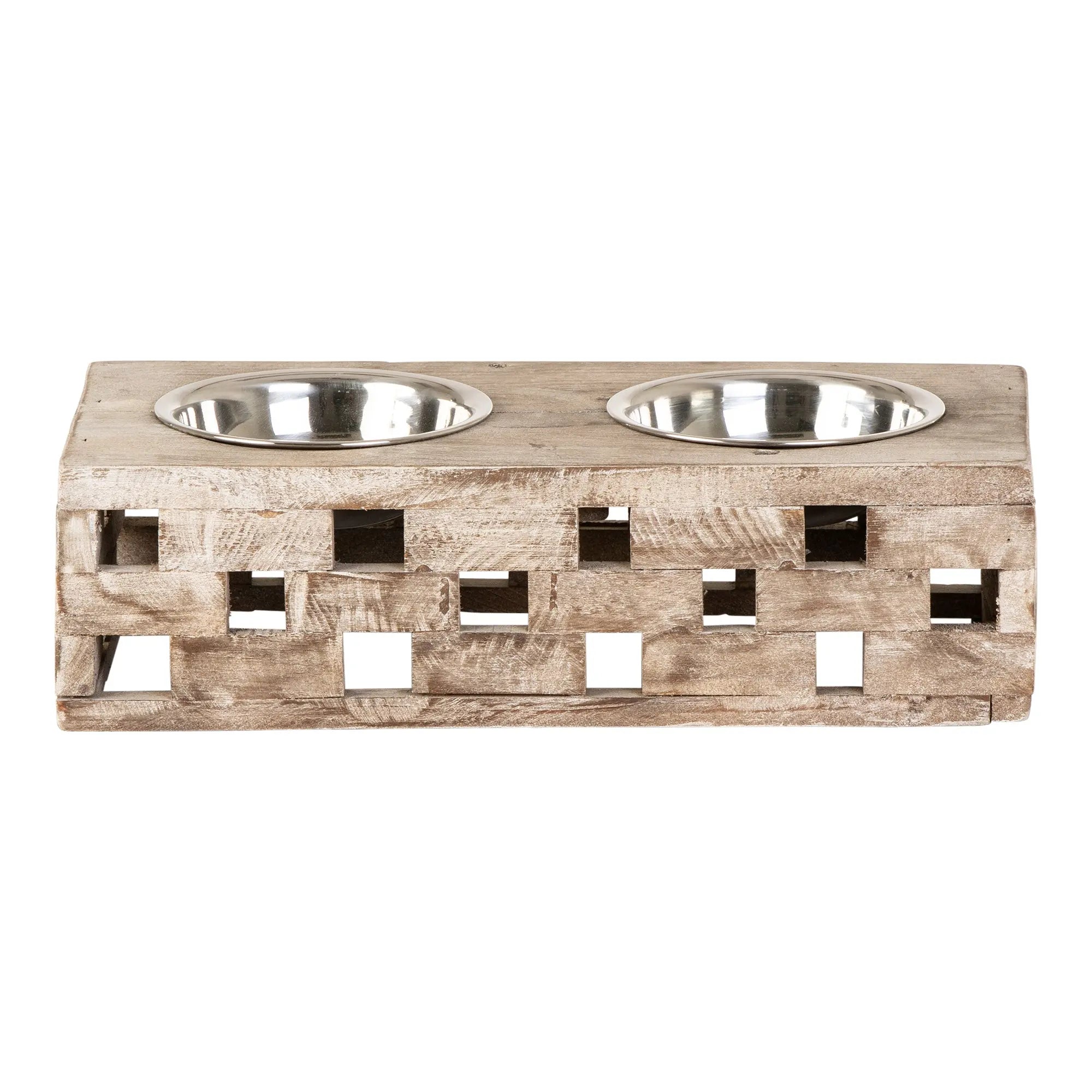 Huntley Pet Elevated Dog and Cat Double Bowl Feeder - Huntley Equestrian