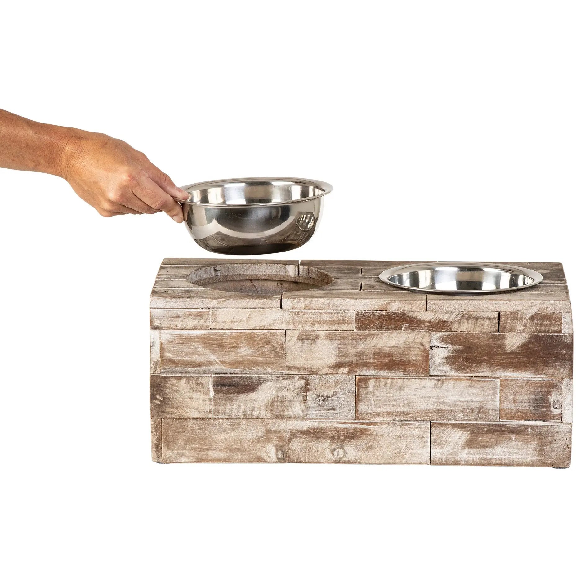 Huntley Pet Elevated Dog and Cat Double Bowl Feeder - Huntley Equestrian