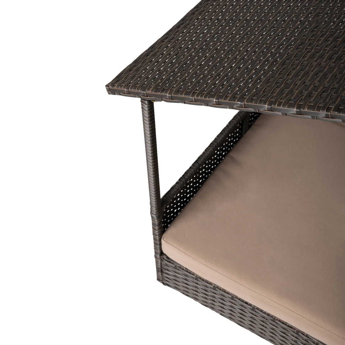 Huntley Pet Rattan Wicker Indoor Outdoor Cabana Raised Pet Bed - Huntley Equestrian