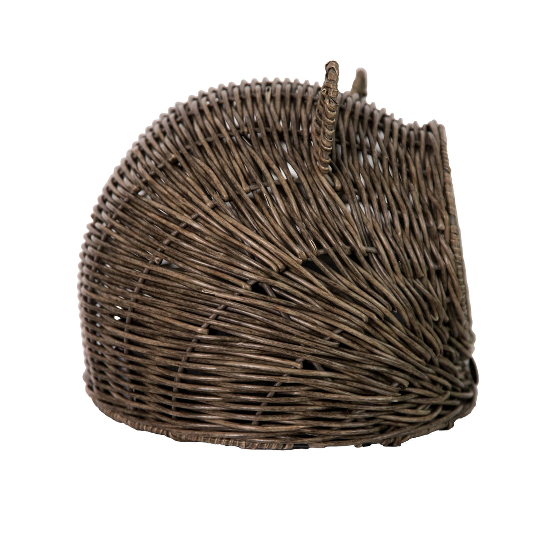 Huntley Pet Wicker Cat Shaped Play House Pet Bed with Cushion - Huntley Equestrian