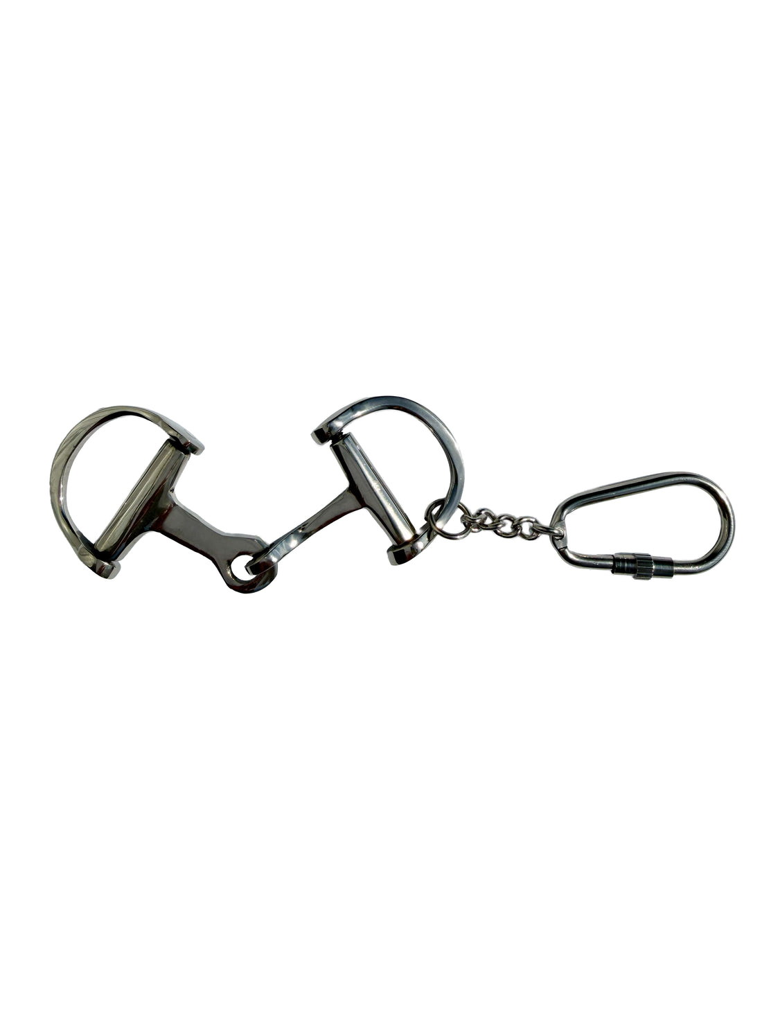 Huntley Equestrian Silver D-Bit Keychain
