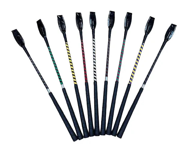 Jumper Whip-24" Two Tone Patent Cover Huntley Equestrian