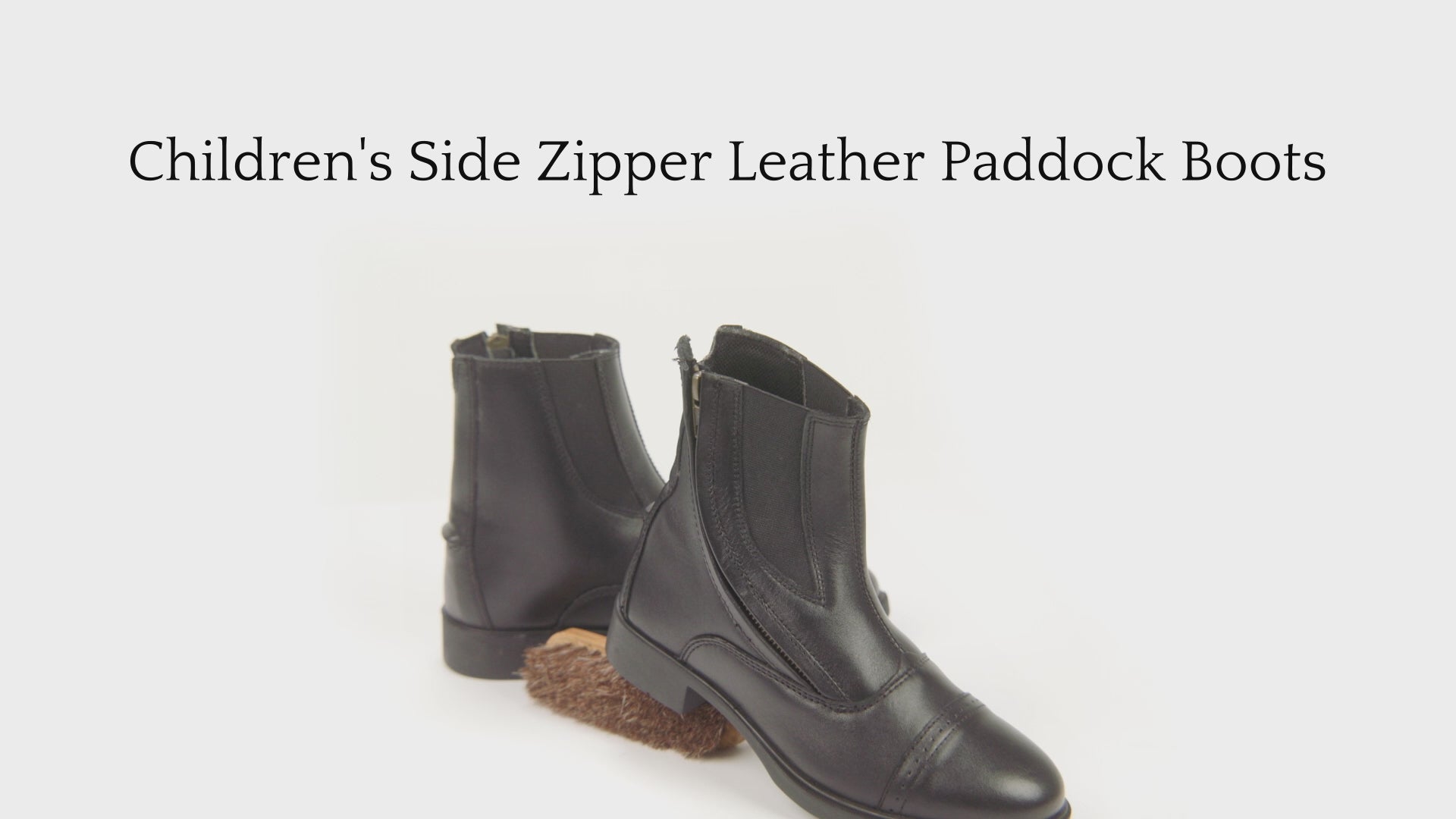 Daisy Clipper Children's Side Zipper Premium Leather Paddock Boots
