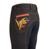 Huntley Equestrian Black Full Seat Riding Pant With Sequined Back pockets SPORTING_GOODS Huntley Equestrian