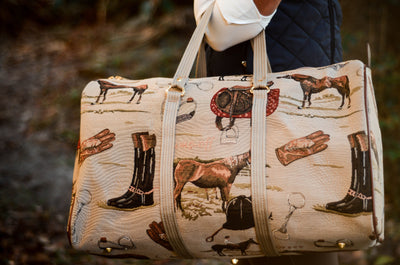 Huntley Equestrian Tapestry Duffle Bag-English Design - Huntley Equestrian