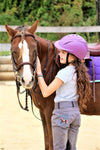 Daisy Clipper Children's Grey with Pink Pony Breech - Huntley Equestrian