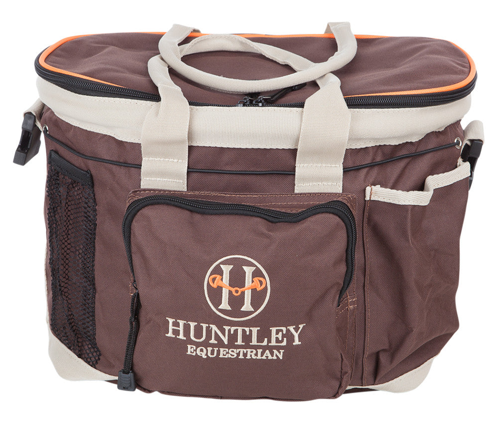 Huntley Equestrian Deluxe Grooming Bag, Brown