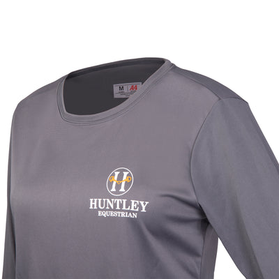 Huntley Equestrian Long Sleeve Cooling Performance Crew Shirt - Huntley Equestrian