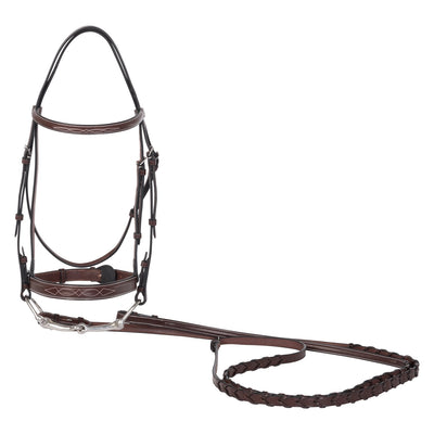 Huntley Equestrian Sedgwick Leather Hunter Horse Bridle and Reins