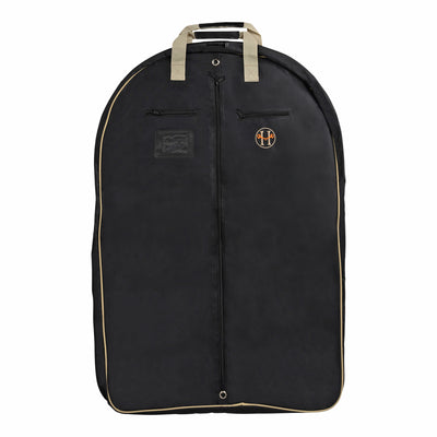 Huntley Equestrian Black Travel Garment Bag with Accessories Zipper