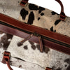 Huntley Cowhide Leather Large Travel Tote Bag Duffle Overnight Weekend Bag Carry On Shoulder Bag