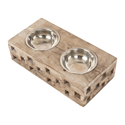 Huntley Pet Elevated Dog and Cat Double Bowl Feeder - Huntley Equestrian